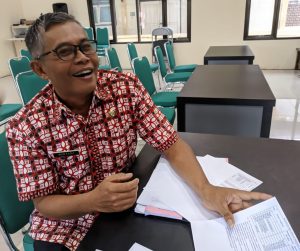 Maryani saat dikonfirmasi media terkait dana banpol (angga/memo)