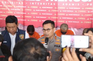 Konferensi pers di Mapolres Trenggalek (angga/memo)